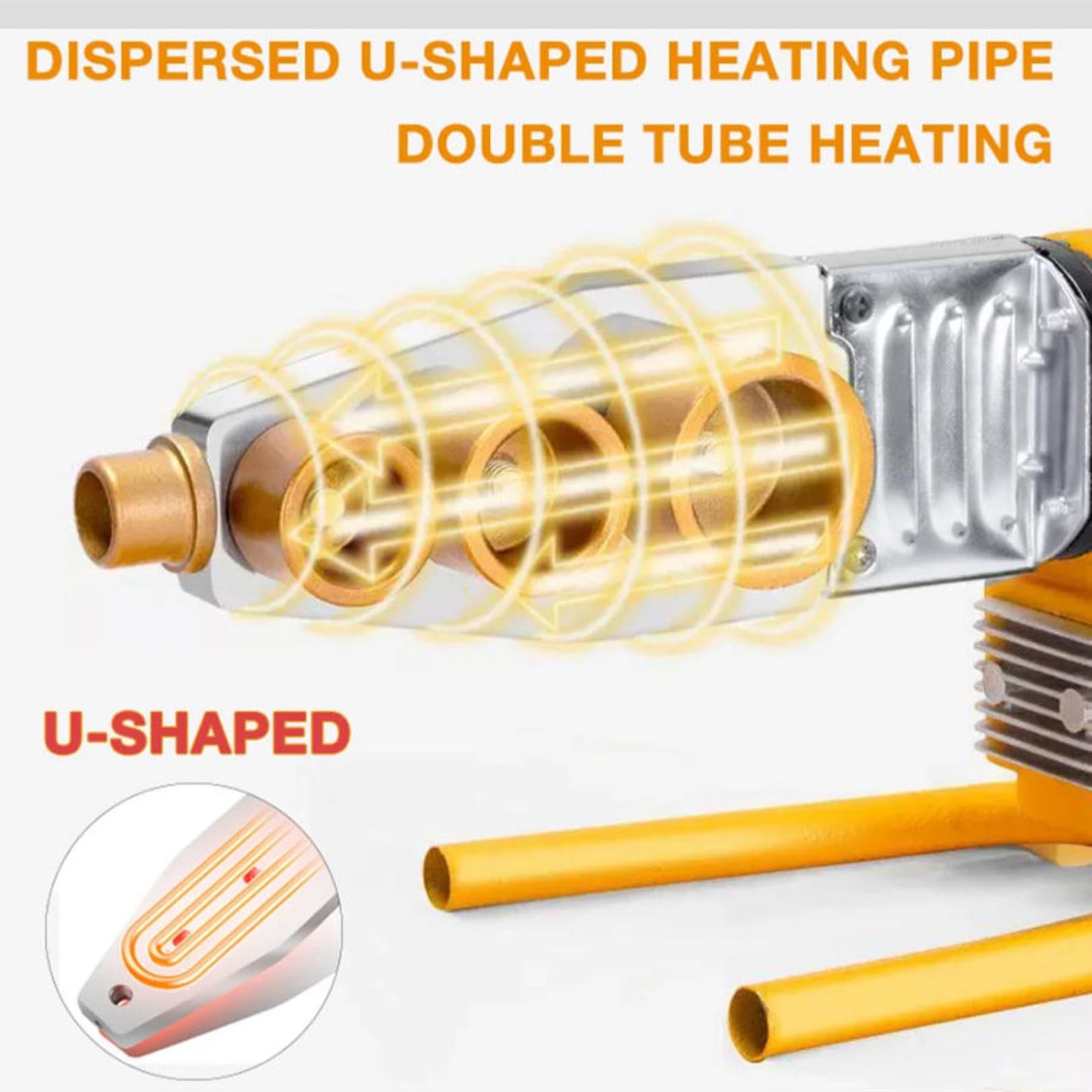 Soldador de Tubos de Plástico Calentamiento Rápido Kit de Máquina de Soldadura de Tuberías Herramienta de Soldadura de Tubos de Plástico Para Soldar Tuberías PPR/PE/PP 64 Styles
