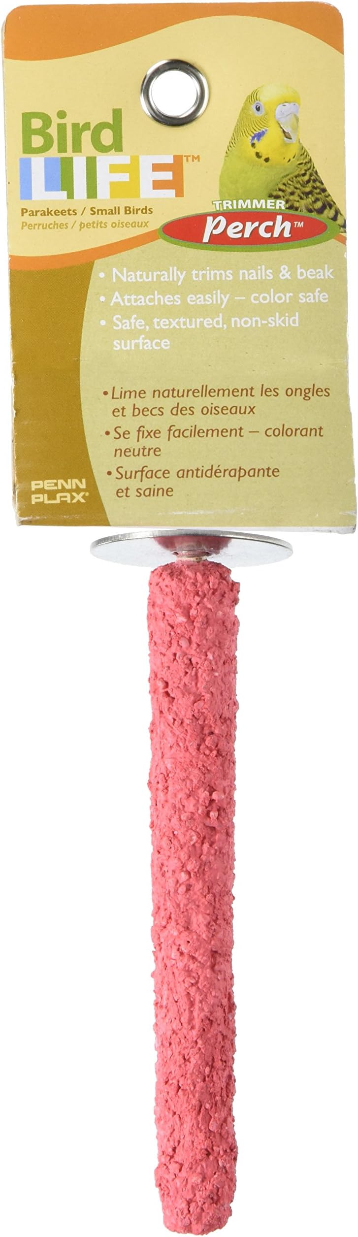 Penn Plax (BA080) Cement Perch Conditions Birds Leg Muscles, 5-Inch