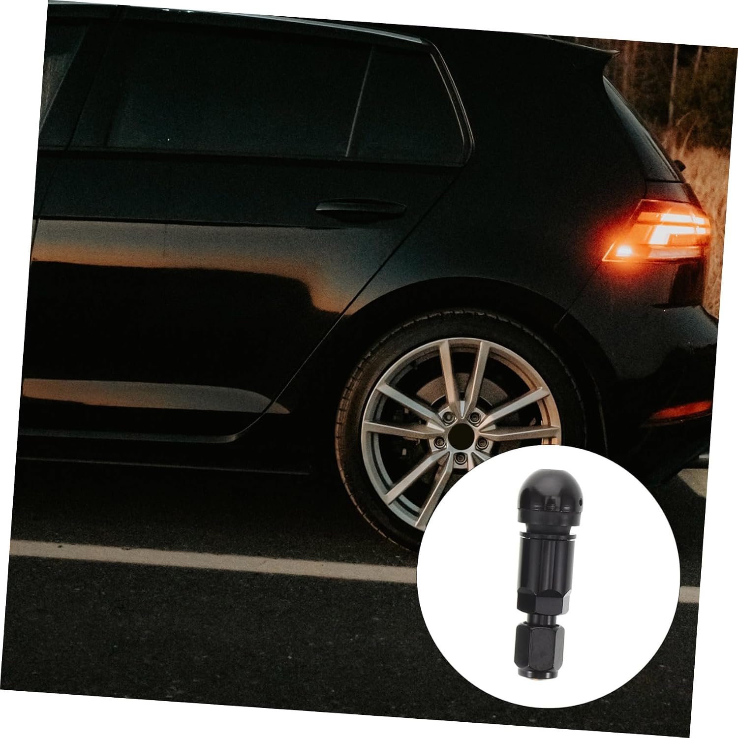 Cabilock 4pcs Tubeless Tire Valve Stems Metal Air Valve Stems for Vehicle Tractor Tires Lightweight Design for Finish
