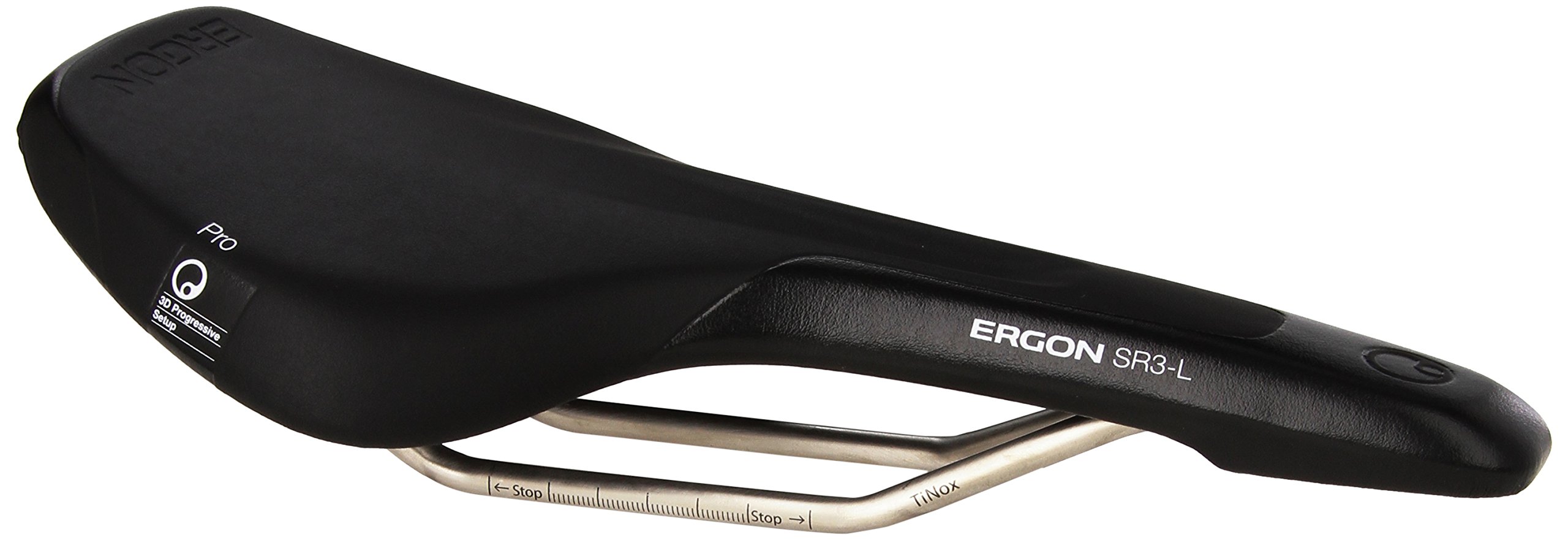 Ergon SR3-L Pro Fahrrad Rennrad Sattel Large Schwarz, 44050017 