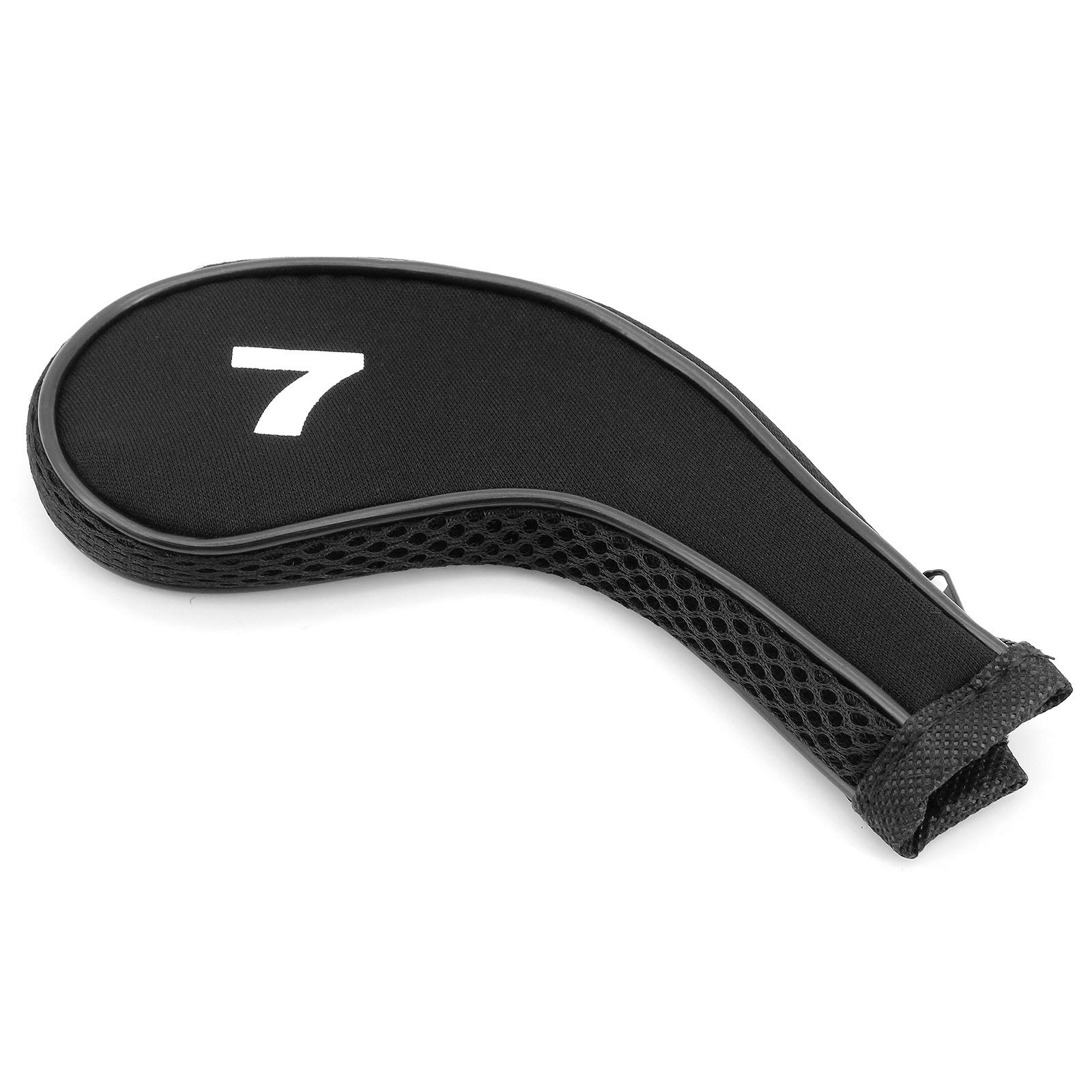 Coprimazze da Golf, 10 Pcs Collo Lungo con Cerniera Copri Mazze da Golf Set di Manicotti di Protezione Club Iron Head Covers Putter Set
