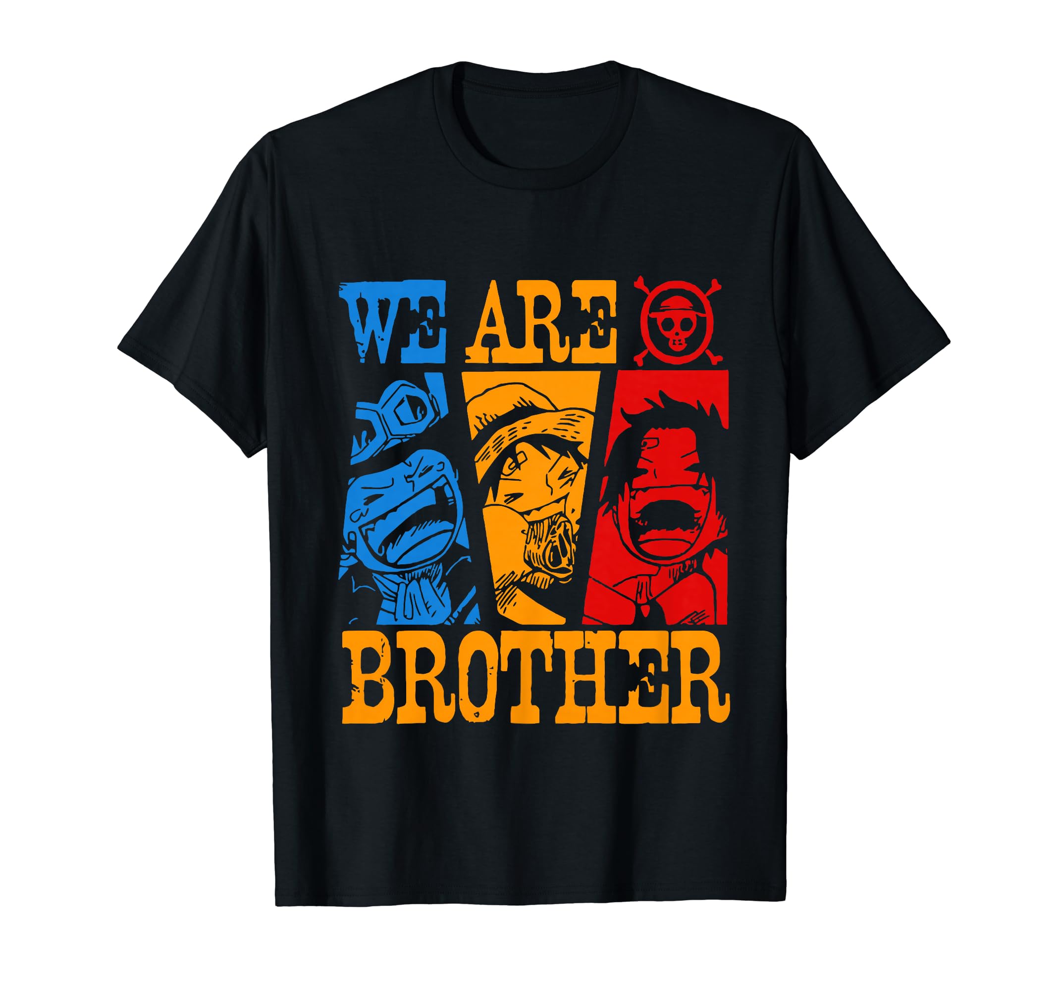 We Are Brother Ace-Sabo-Luffy Strawhatted Anime Graphic T-Shirt