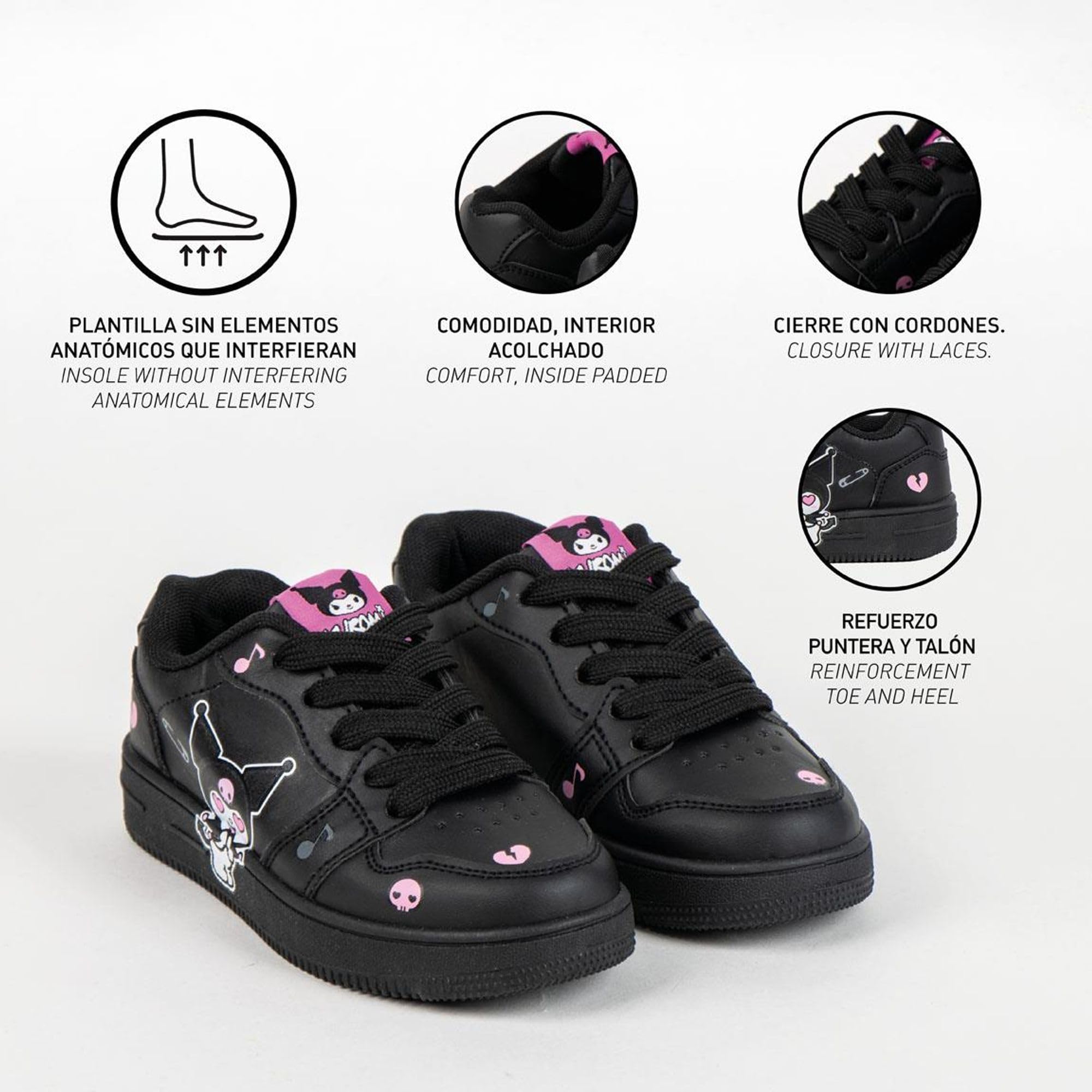 CERDÁ Life's Little Moments Deportiva Suela PVC Hello Kitty Kuromi Niños Y Niñas Calzado Infantil Licencia Oficial Scarpe da ginnasticaUnisex - Bambini e Ragazzi