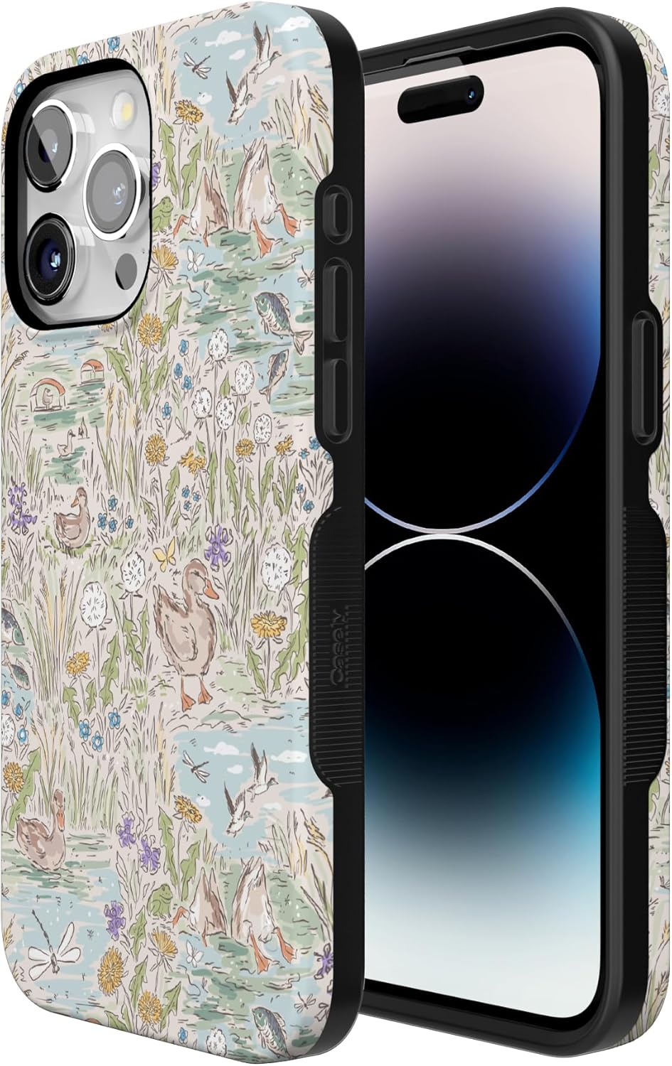 Casely iPhone 15 Pro Case | The Waddle Path | Duck Pond | Bold Protective Design | Compatible with MagSafe