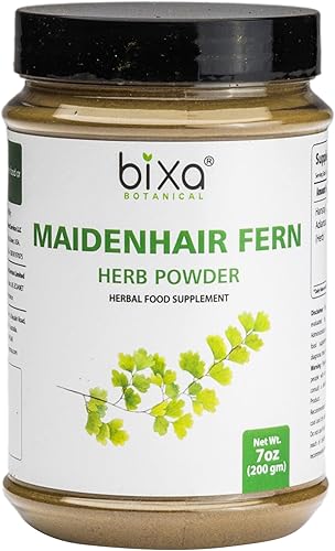 bixa BOTANICAL Polvo de helecho de culantina (Adiantum CapillusHansraj) Suplemento herbario natural ayurvédico puro auténtico de alta calidad - 7