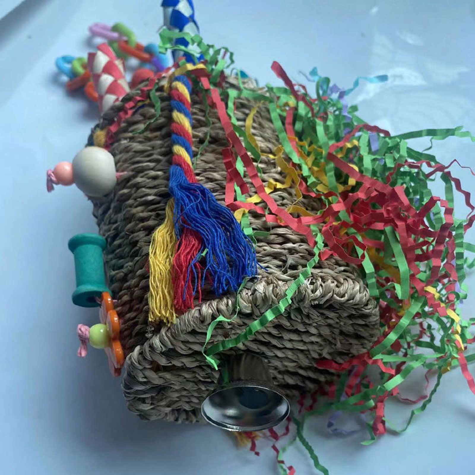 Vogelfutterkorb Spielzeug Für Papageien – Kaubares Futtersuchspiel Mit Haken, Für Käfig