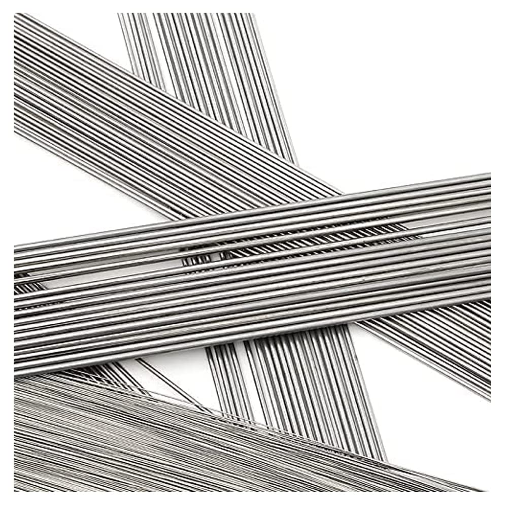 50 x Edelstahl-Federdraht, gerader Draht, Durchmesser 0,3 mm, Länge 50 cm.