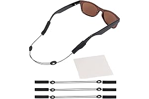 Adjustable Eyeglass Retainer Strap for Men: Performance Eyeglass Strap No Tail