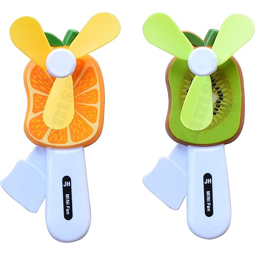 ZAMSEA Kids Hand Pressure Mini Fan Fruit Shape Cute Squeeze