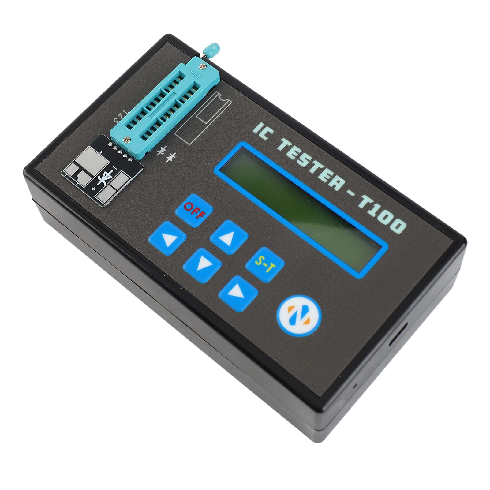 Tester per Circuiti Integrati Tester per Chip Multifunzione ABS Display LED Ricaricabile Portatile a 24 Pin per Tecnici di Riparazione Elettronica Hobbisti Che Testano Chip Logici Diodi