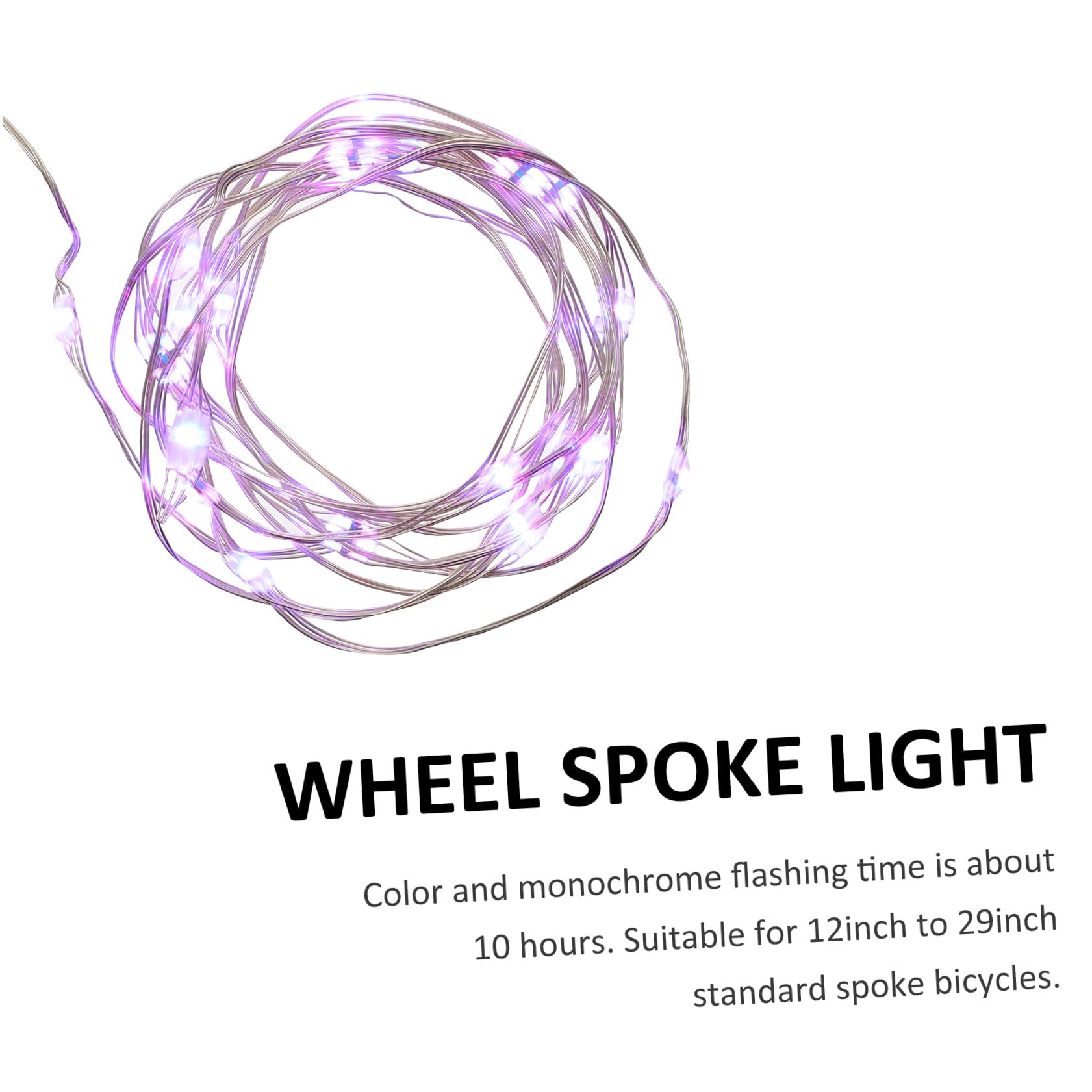 2ensembles Lumière De Roue LED Rechargeable pour Vélo Accessoire De Sécurité Étanche avec Design Pratique pour Cyclistes