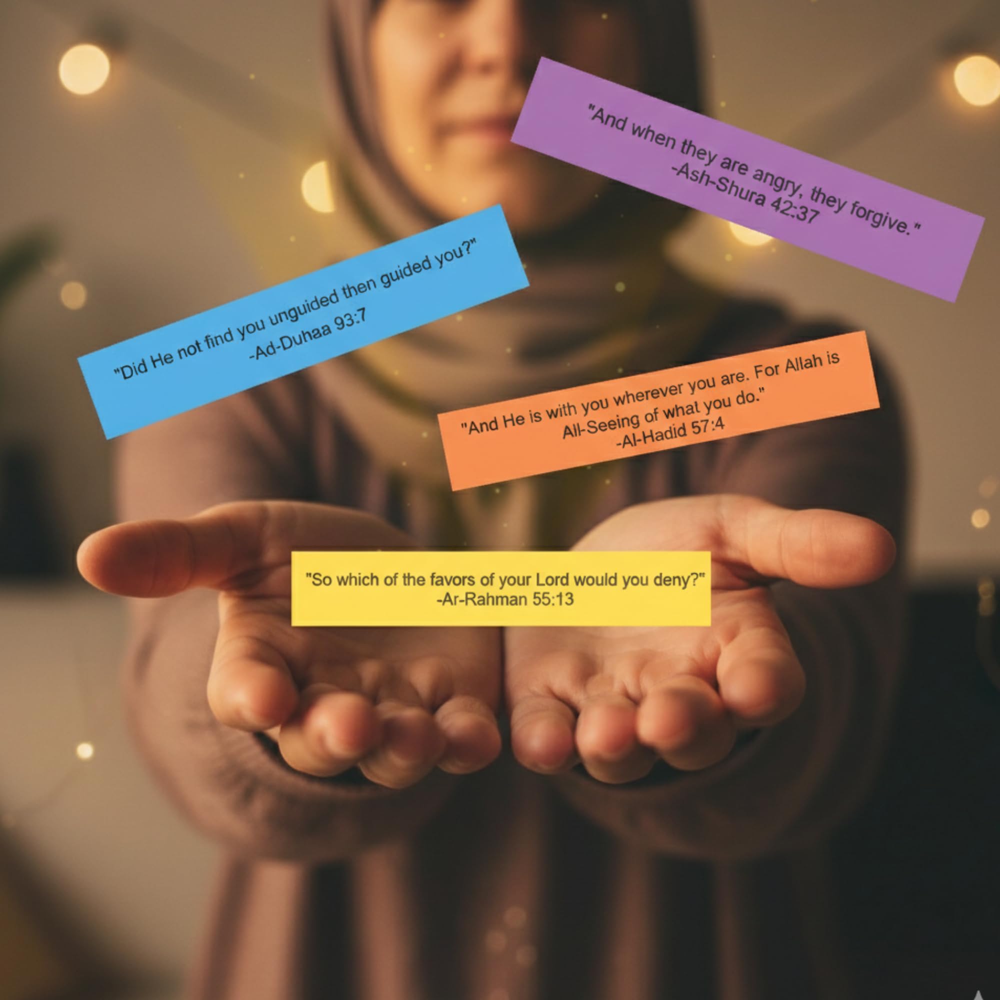 Quran Verses Jar – 92 Inspirational Islamic Quotes for Reflection & Gratitude | Ramadan Gift, Muslim Gift for Women & Men, Prayer Jar, Faith-Based Decor, Eid & Daily Affirmations