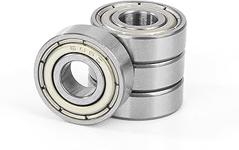 4 pieces 695ZZ ball bearings, 5 x 13 x 4 mm, chrome steel and pre-lubricated, 695-2Z metal double shielded miniature deep groove ball bearings, bearings for skateboards, scooters, inline skates