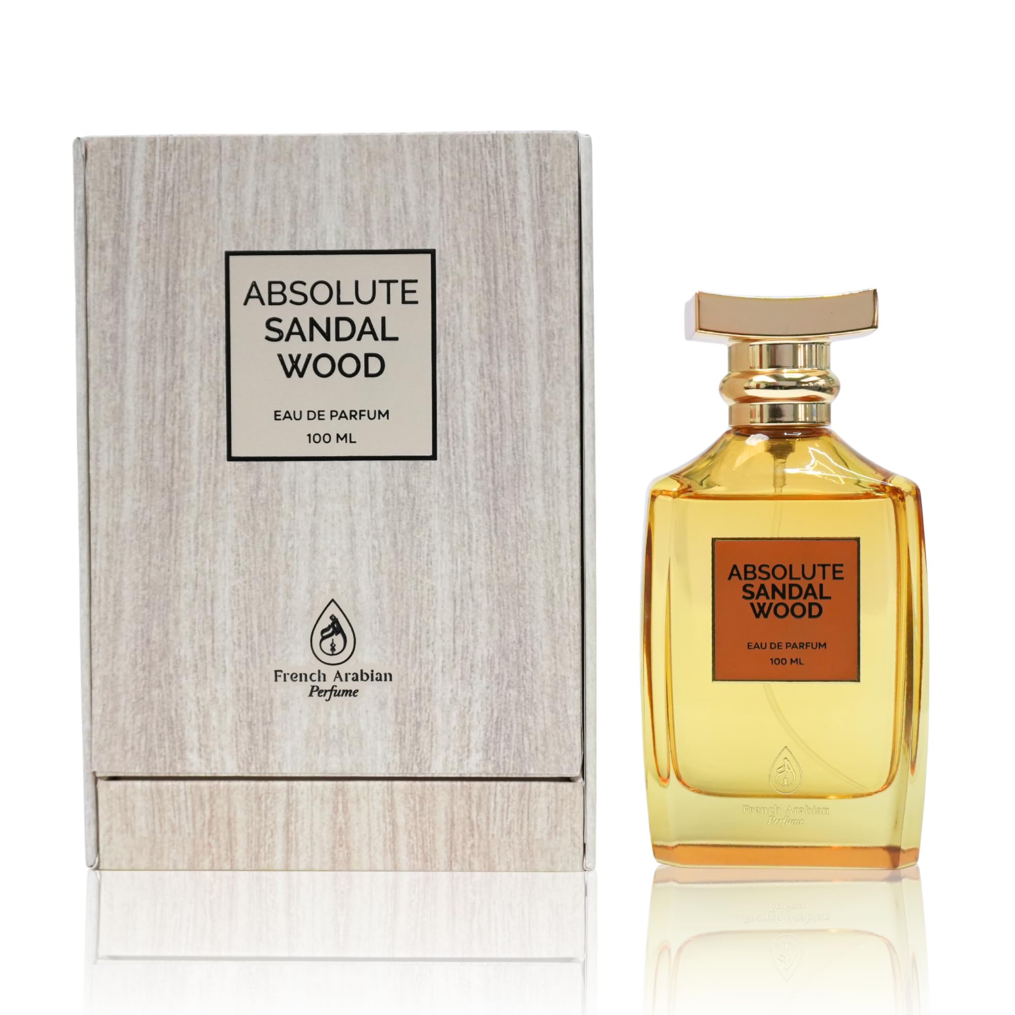 Absolute Sandalwood 100ml EDP by French Arabian Perfumes -Sandalwood & Vanilla Perfume for Women and Men - Woody, Musky and Rich