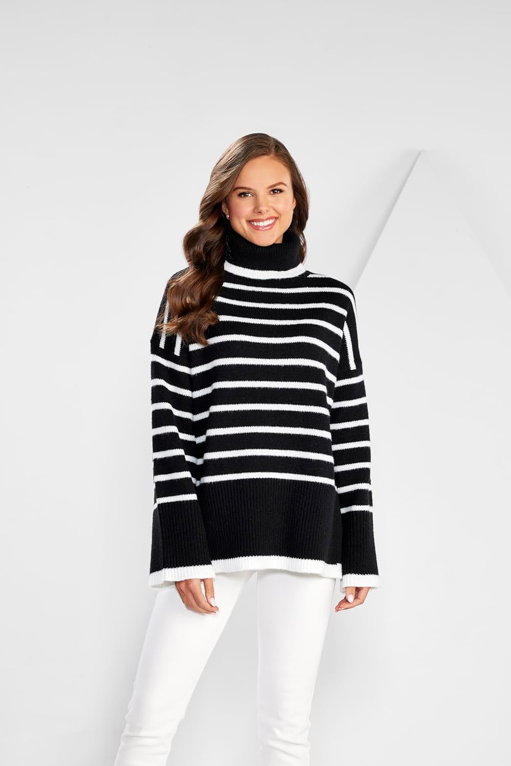 Mud Pie Women Dunn Striped Sweater - Image 6