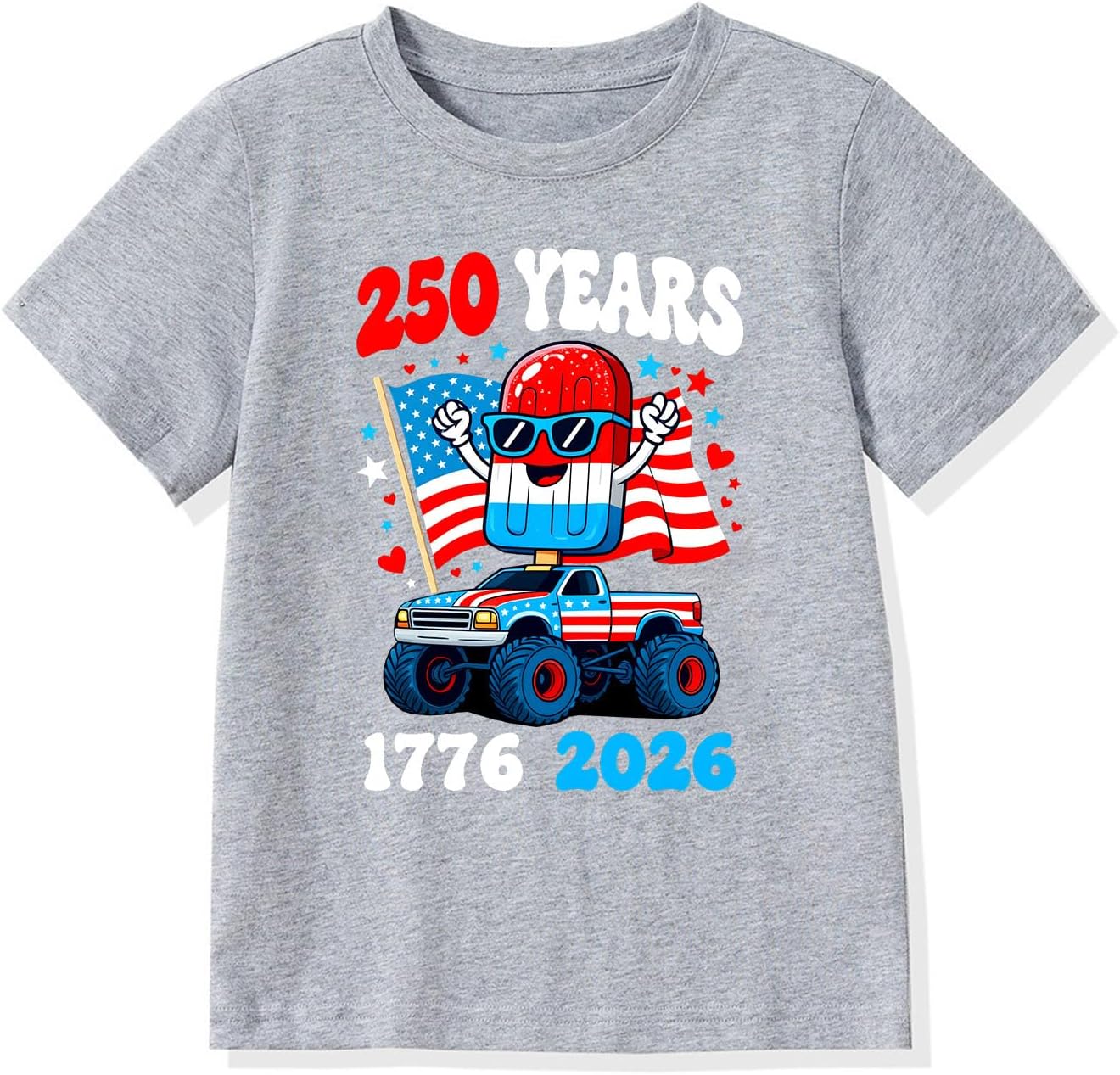Kid 4th of July T-Shirts Boys Girls American Flag Shirt Patriotic Top Short Sleeve Tees 4-12 Years