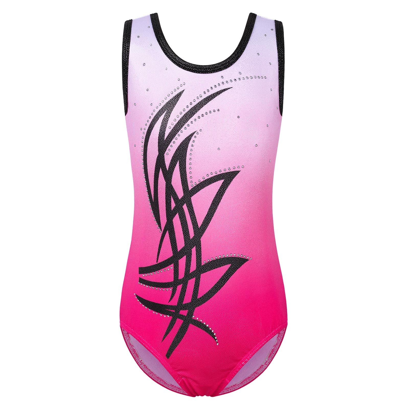 Niña Maillots de Gimnasia Mangas Largas con Lentejuelas en Tul — view 14