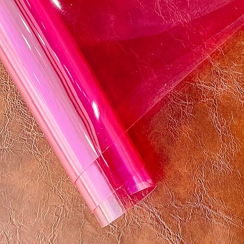Miniatura 3 de HYANG - Hojas de vinilo holográfico transparente de PVC transparente de piel sintética, 1 rollo de 12 x 47 pulgadas (11.8 in x 47.2 in) para hacer