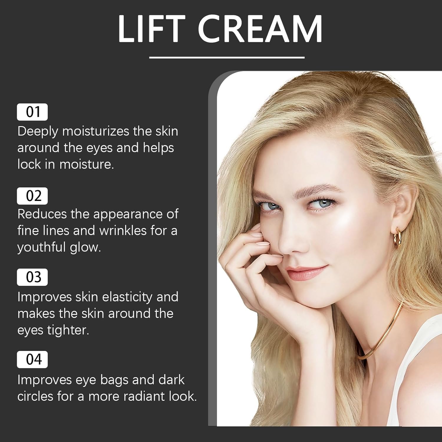 Harvey Ross Instant Lift Cream, Instant Lift Harvey Ross Cream, Eye Tightening Lifting Serum - Image 4