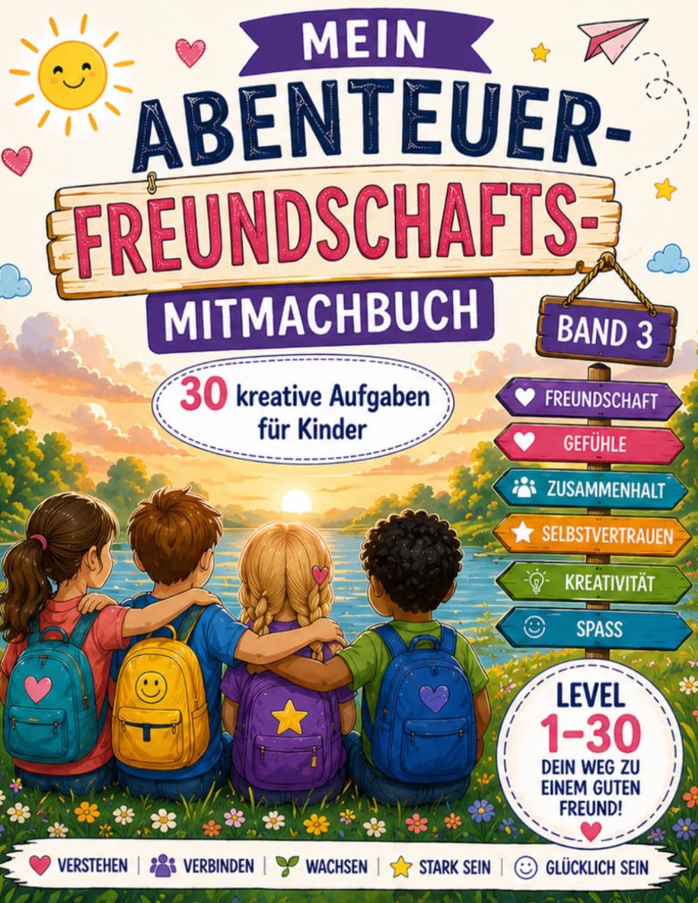 Mein Abenteuer-Freundschafts-Mitmachbuch: 30 kreative Aufgaben für Kinder – Gefühle verstehen, Freundschaften stärken & Selbstvertrauen entwickeln