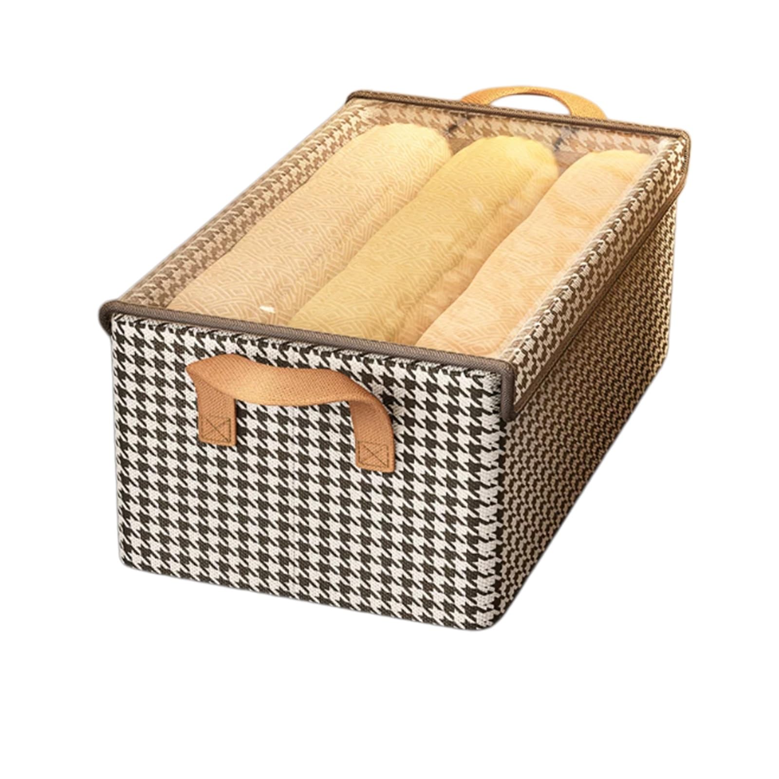JRSIUNH Fabric Storage Basket, Storage Basket with Lid
