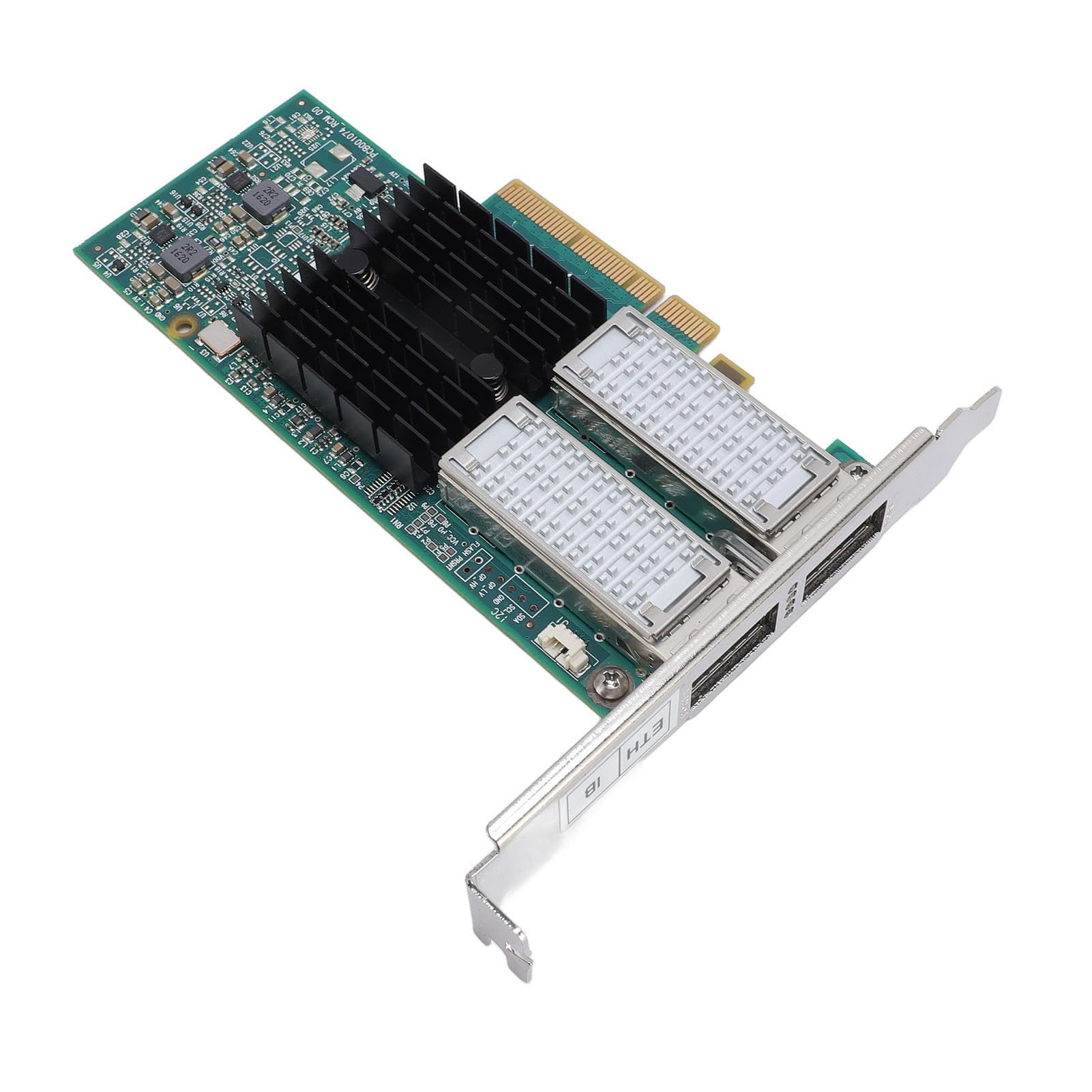 ASHATA Adattatore di Rete PCI Express a Doppia Porta da 40 Gb/s per Server Design Bridge per Data Center Ad Alte Prestazioni per Data Center Aziendali Fibra Ottica