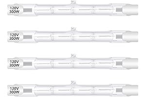 4 Pack Dimmable T3 Halogen Light Bulbs