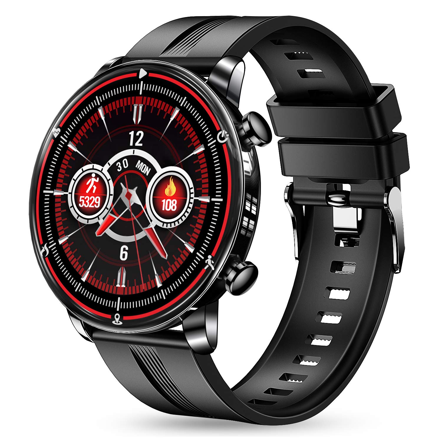 Amazon | スマートウォッチ 【1.7インチ大画面 &長持ちバッテリー