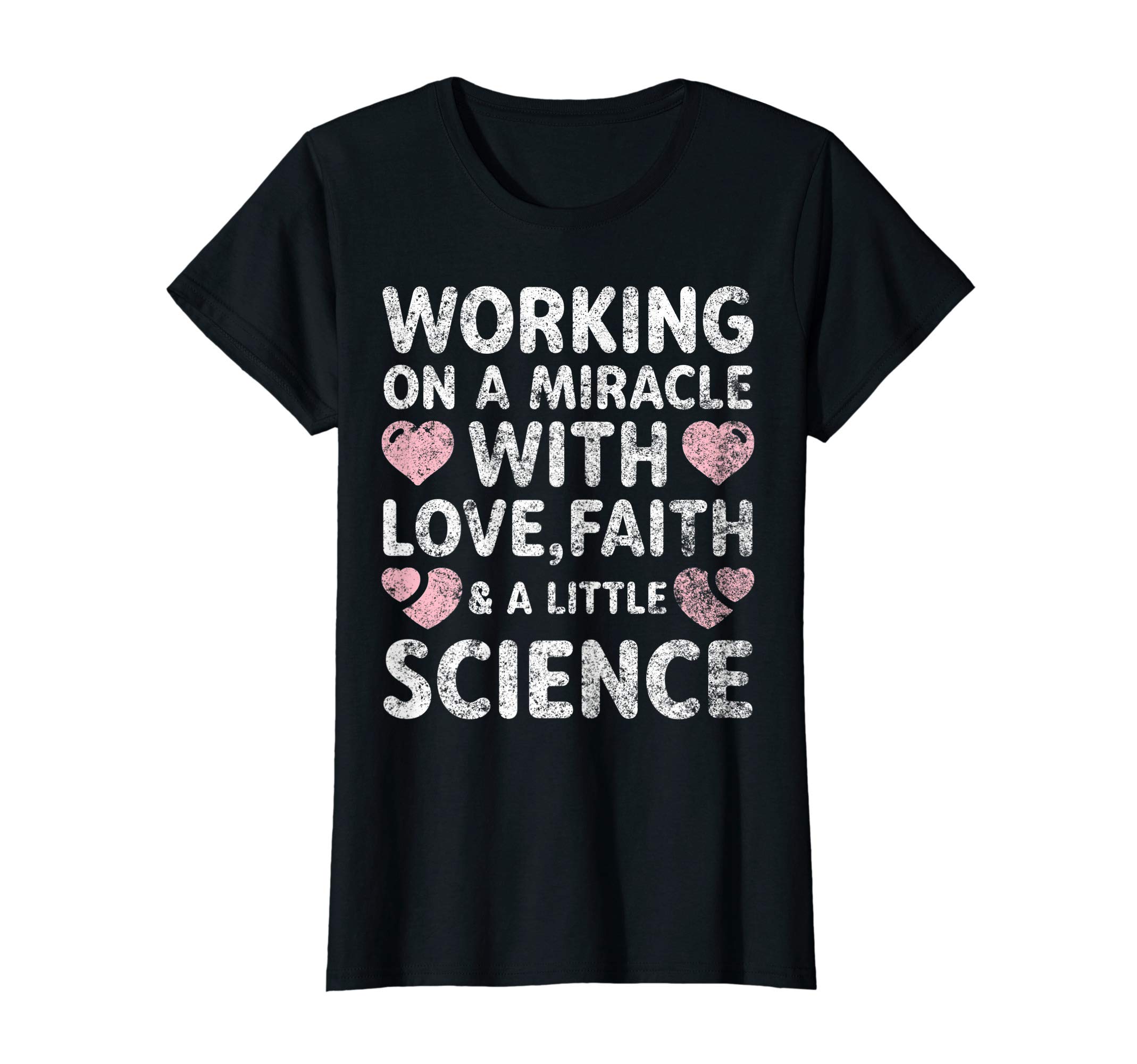 Funny Transfer Day ShirtsWomens Positive IVF Support Transfer Day T-Shirt IVF Gift Shirt T-Shirt