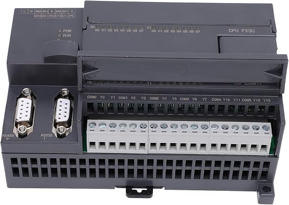 Programmable Logic Module Controller Unit, 16 Inputs, 12 Outputs, 2 Channels, 60K, High Speed Counting PLC Controller