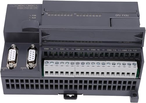 Programmable Logic Module Controller Unit, 16 Inputs, 12 Outputs, 2 Channels, 60K, High Speed Counting PLC Controller
