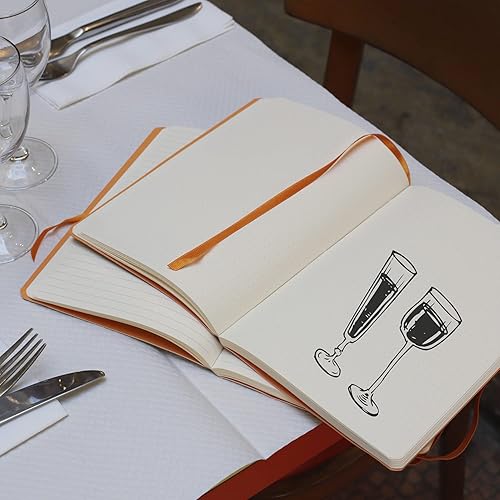 Miniatura 5 de RHODIA 117374C - Cuaderno Sage Soft - A5 - Forrado - 160 páginas - Papel Clairefontaine marfil de 3.17 ozm - Marcador, cierre elástico, funda de