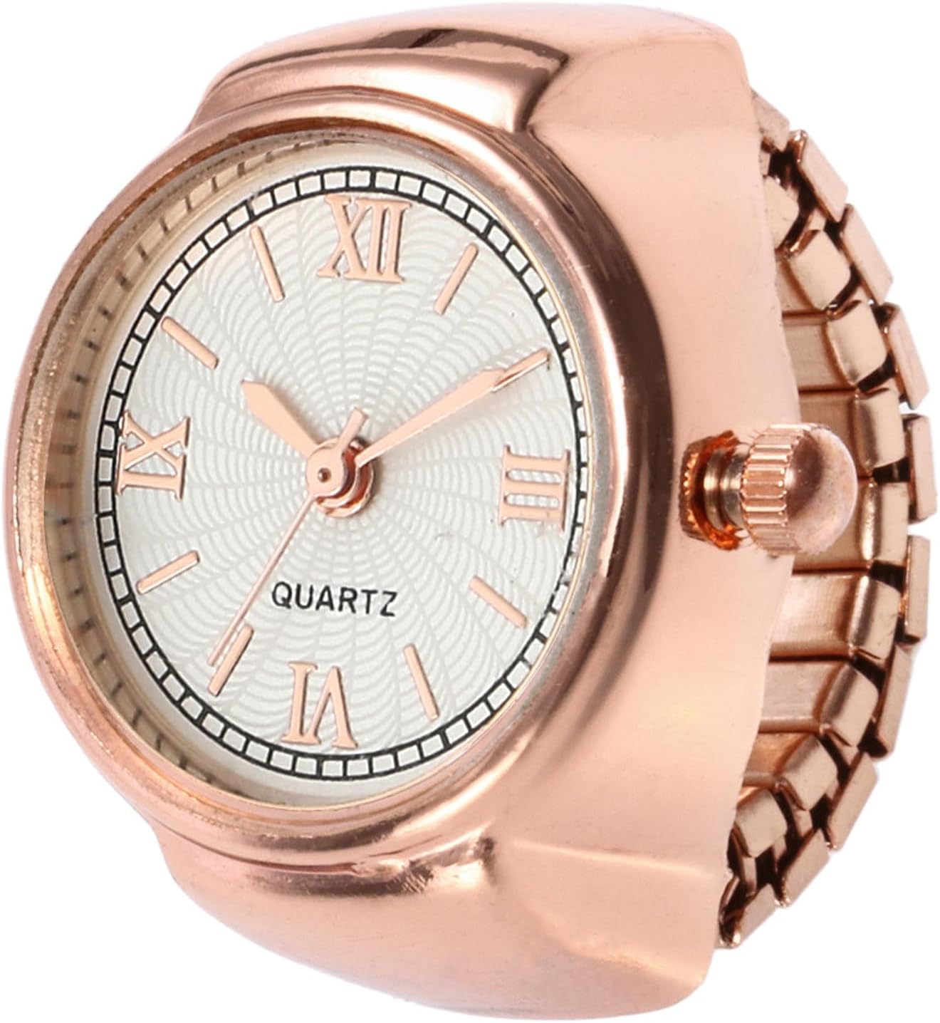 Ring Watch For Women Strachable Stainless Steel Gold Plated Roman Stylish Gold Ring For Women Girls Love Gifts