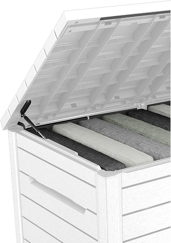 Keter XXL 230 Gallon Deck Storage Box Outdoor Patio Container ~ White