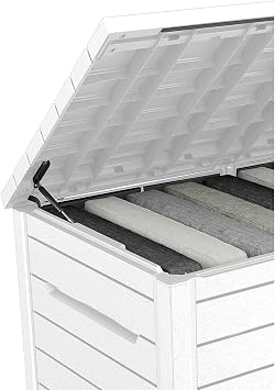 Keter XXL 230 Gallon Deck Storage Box Outdoor Patio Container ~ White