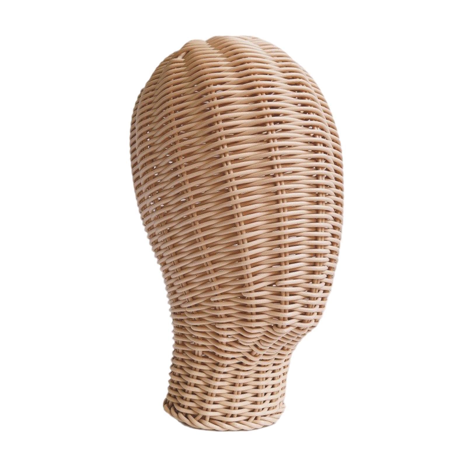 Soporte para sombreros de ratán elegante y versátil para exhibir accesorios de moda