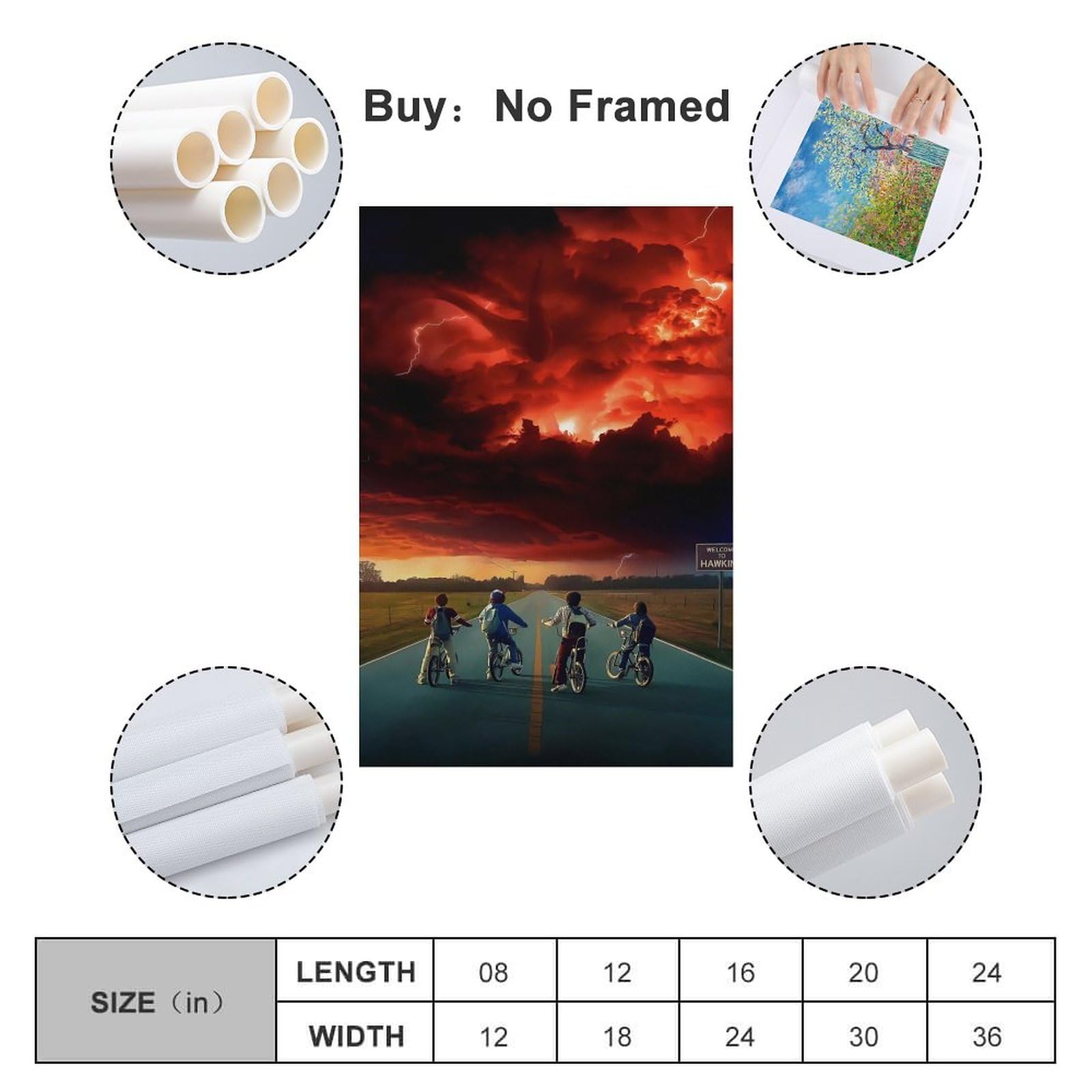 Terp Poster Stranger Things - Art Ural - Cadeau Pour Chabre à Coucher