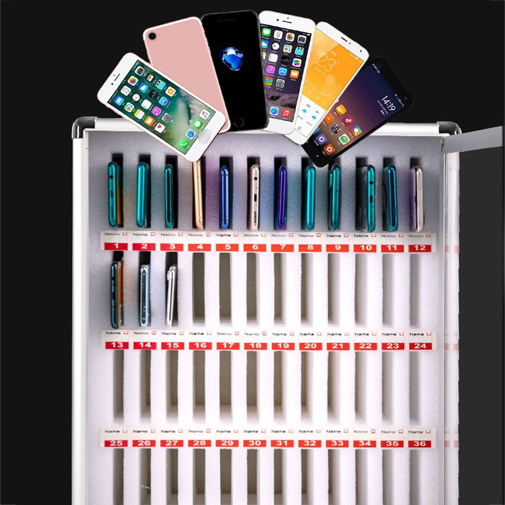 Armadietto trasparente portatile per studenti, con serratura, ideale per scuola, università e ufficio, soluzione di archiviazione sicura per studenti e professionisti