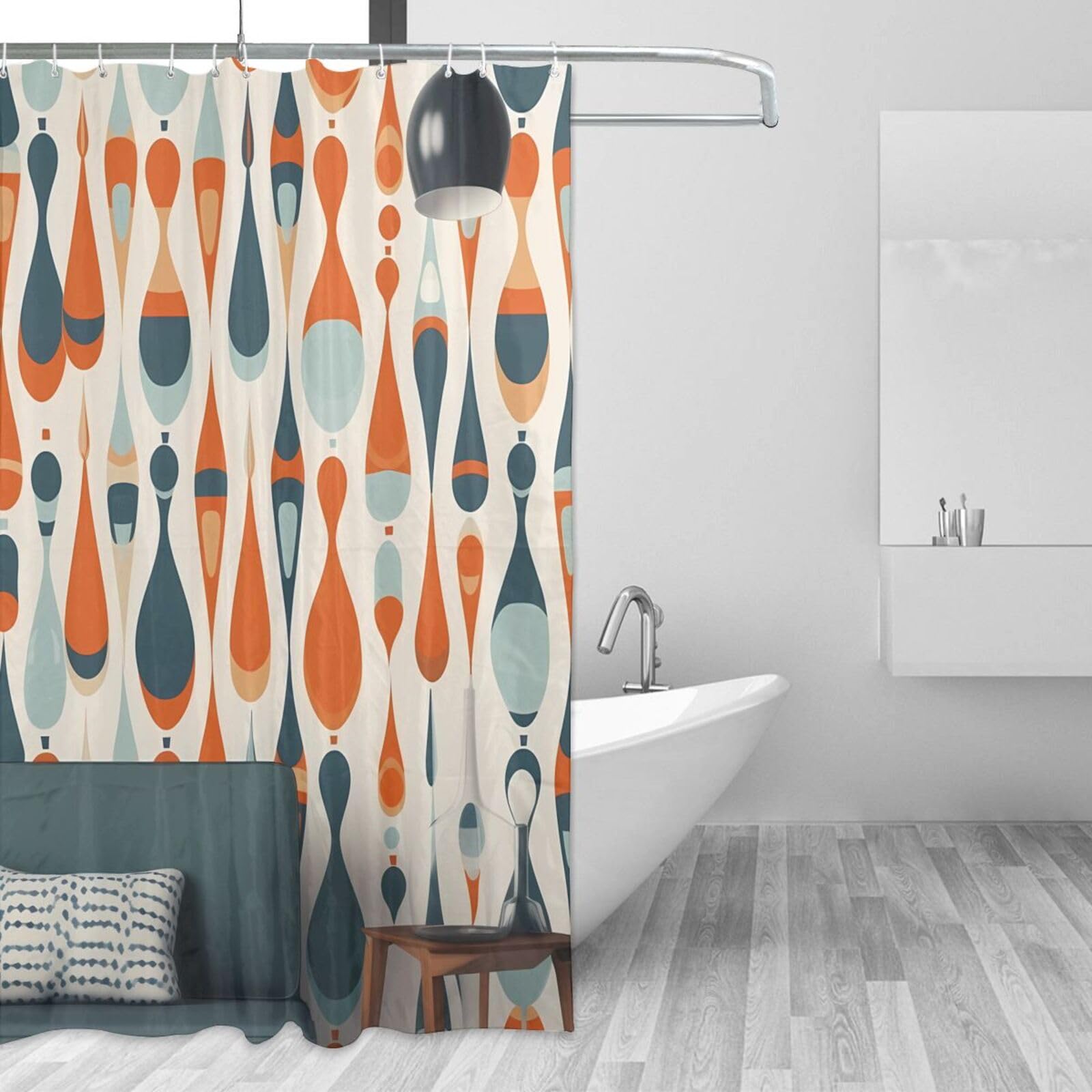 Rideau de douche pour salle de bain rétro créez une ambiance spa à la maison