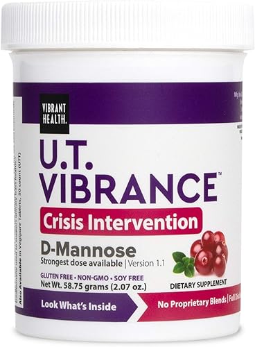 Vibrant Health, U.T. Vibrance Powder, intervención de crisis para la salud del tracto urinario, 10 porciones