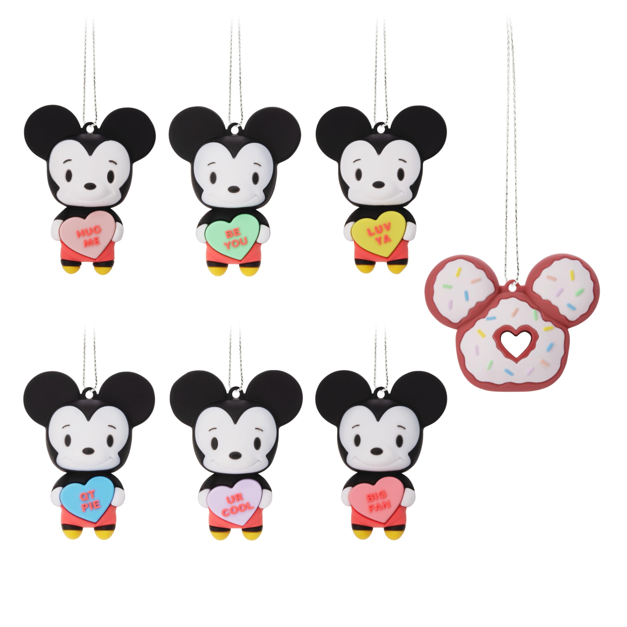 Cadeau de Noël Mickey Mouse lot de 2 miniatures Hallmark pour fan de Disney