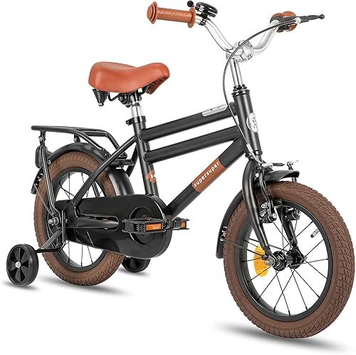 JOYSTAR 12 14 16 Kids Cruiser Bike for Ages 2-7 Years Old Girls Boys Kids Bike with Training Wheels Coaster Brake Single Speed Cruiser Bicycles