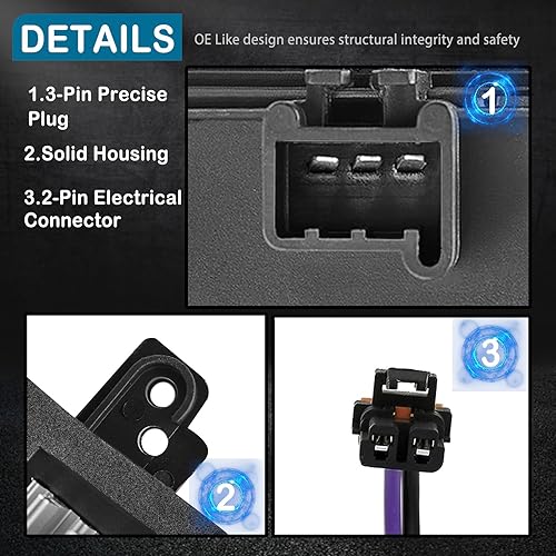 Miniatura 3 de Módulo de control de ventilador de CA compatible con Chevrolet Silverado Avalanche Suburban Tahoe 2003-2007, GMC Sierra Envoy Yukon, Cadillac