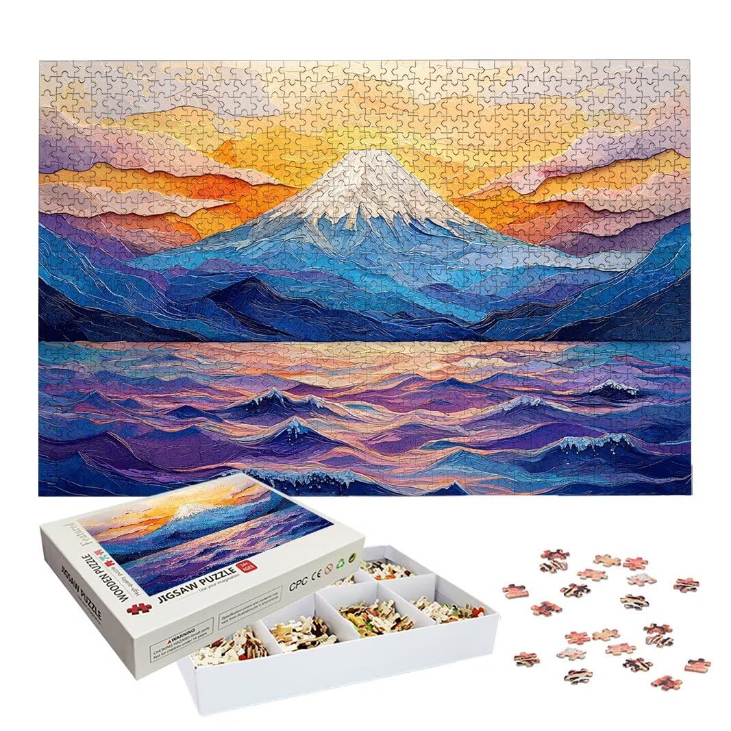 Puzzle 5000 Piezas, Puzzle Montaña de Madera para Adultos, Regalos -2514