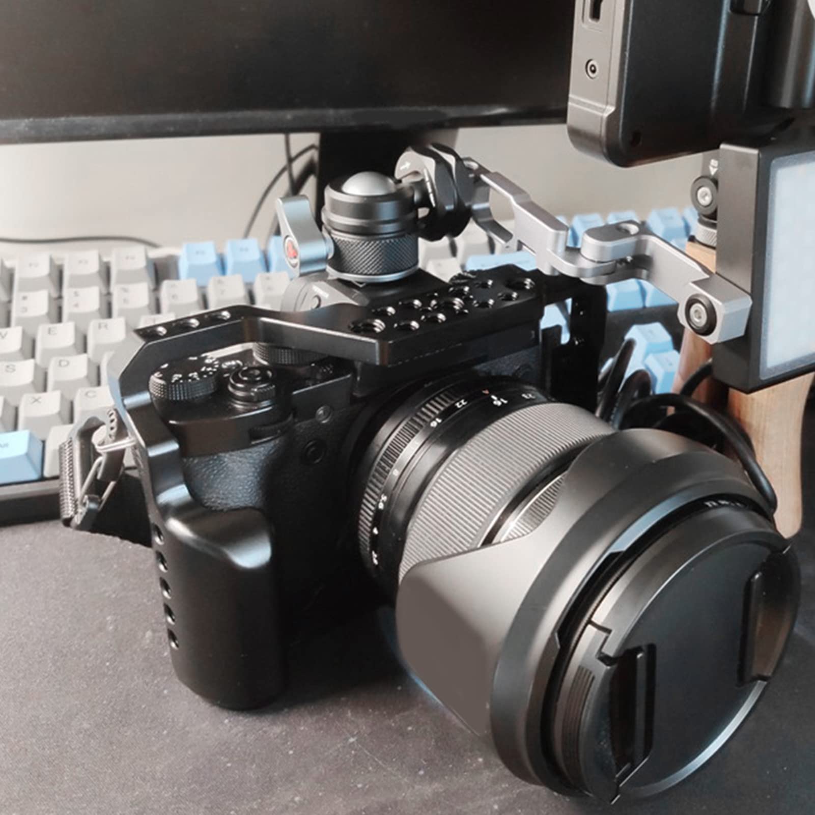 Sxhlseller Extension Cage para Fuji XT3 XT2, Aleación de Aluminio Multi
