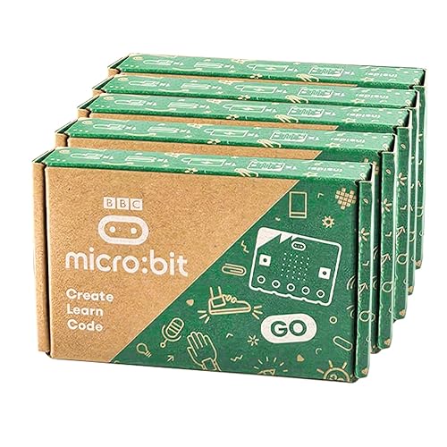 KEYESTUDIO Micro:bit V2 Go Bundle Kit (5 Pack Microbit V2.2 Go Kit)