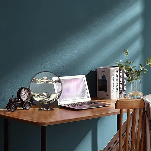 Miniatura 6 de Imagen artística de arena en movimiento, movimiento líquido, 14 pulgadas, decoración del hogar, grande, dinámica, 3D, arena de mar profundo, adornos