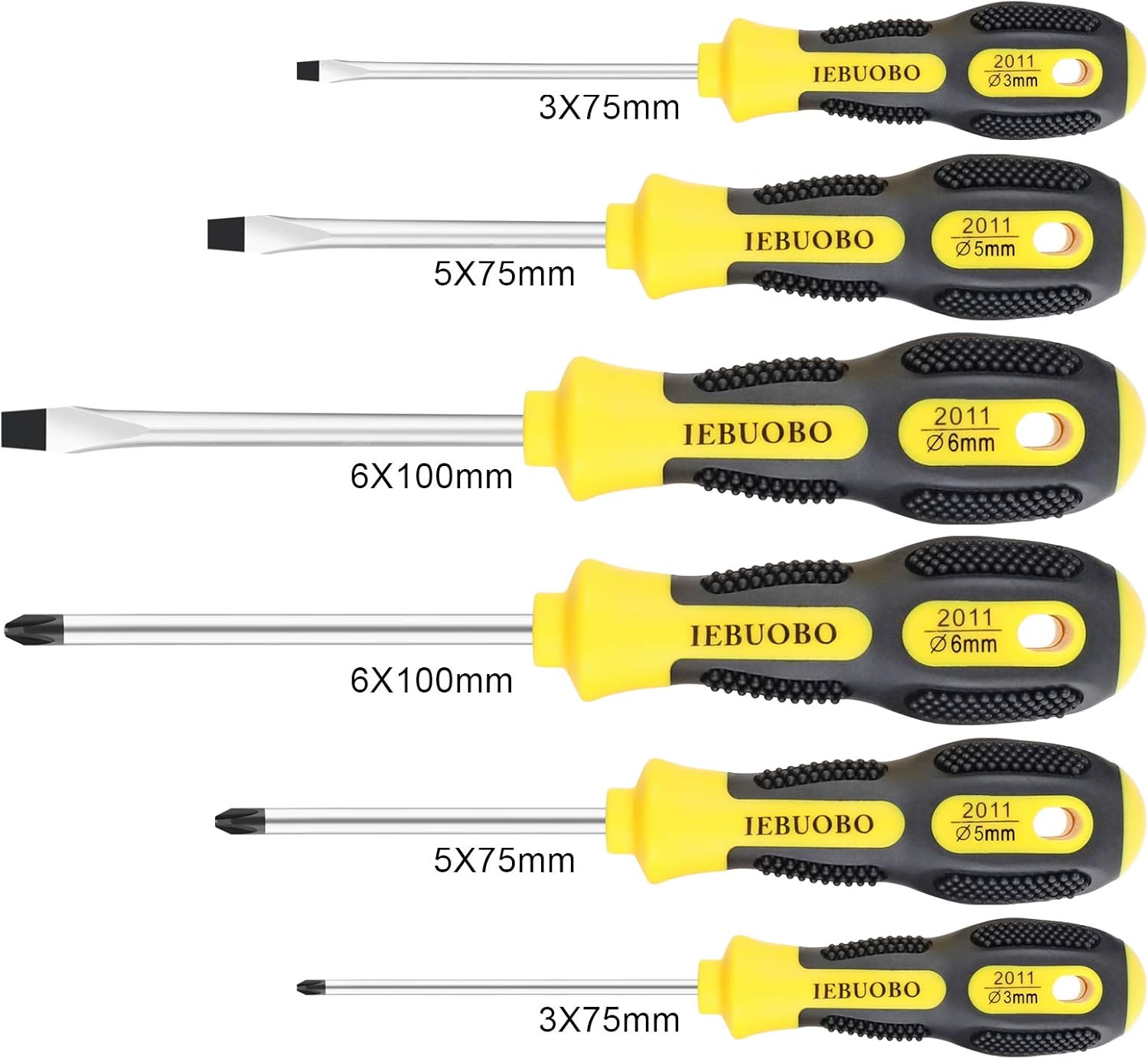 6 Piece Precision-Magnetic-Screwdriver-Tool-Set-Phillips-Flat-Head Tips Screw Driver Small Flathead Non-Slip For Repair Home Craft Improvement,With Magnetizer/Demagnetizer Tool