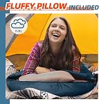 MEREZA Sleeping Bag for Adults Mens, Cold Weather Sleeping Bags XL Queen Size Sleeping Bag with Compression Sack for All Season Camping Hiking Backpacking