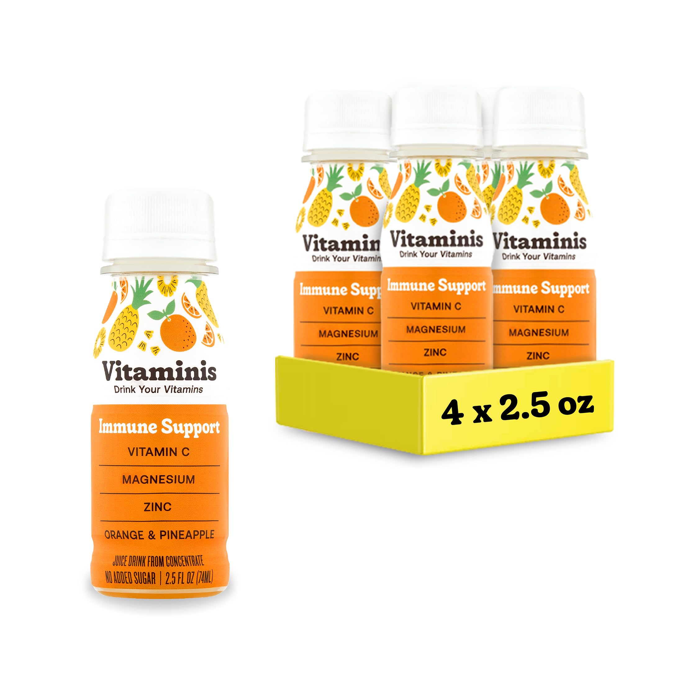 Amazon.com : Vitaminis Immune Support Drink - Orange Pineapple